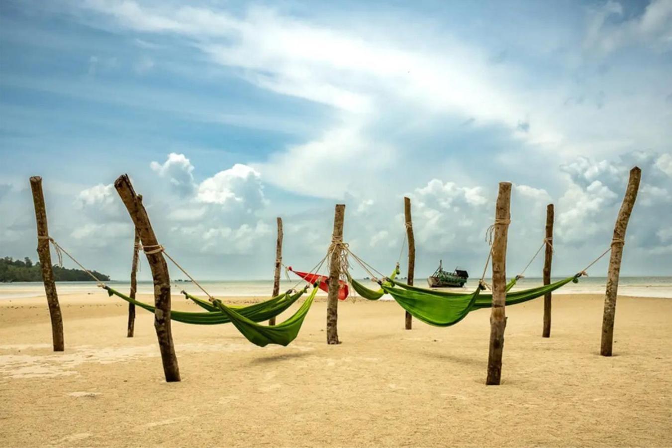 Palm Beach Bungalow Resort Prek Svay Village Dış mekan fotoğraf