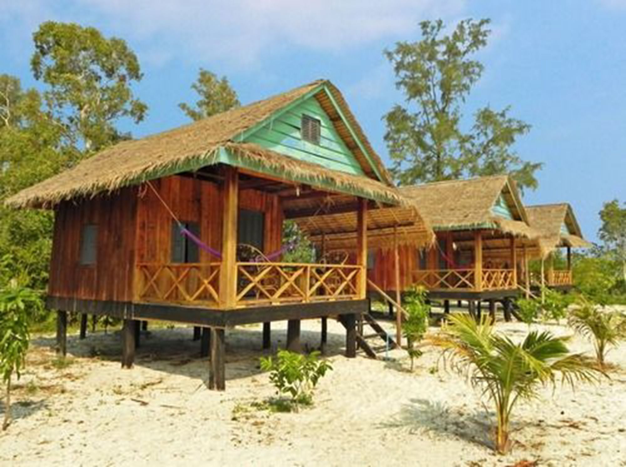 Palm Beach Bungalow Resort Prek Svay Village Dış mekan fotoğraf